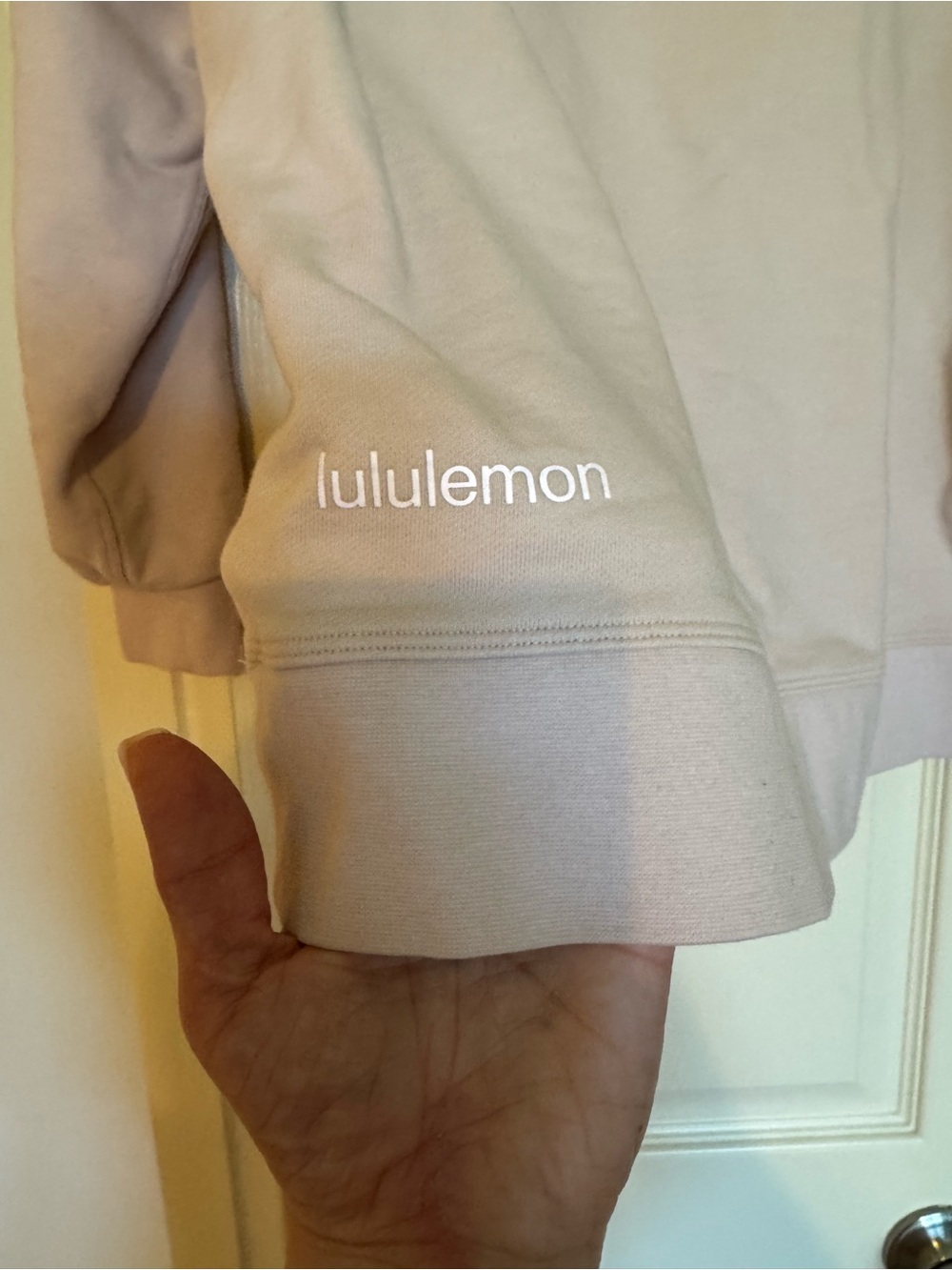lululemon athletica light beige sweatshirt